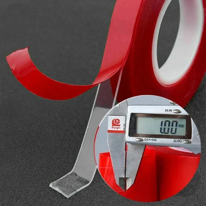 Transparent Acrylic Double Sided Tape Heavy Duty Nano Tape Traceless Washable Adhesive Sticker Clear Sticky Power Foam Tapes Zpaxo