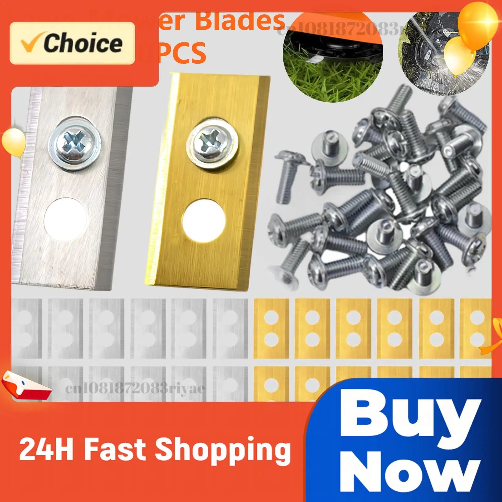 30- Lawn Mower Stainless Steel Replacement Blades 2-hole Design Blade