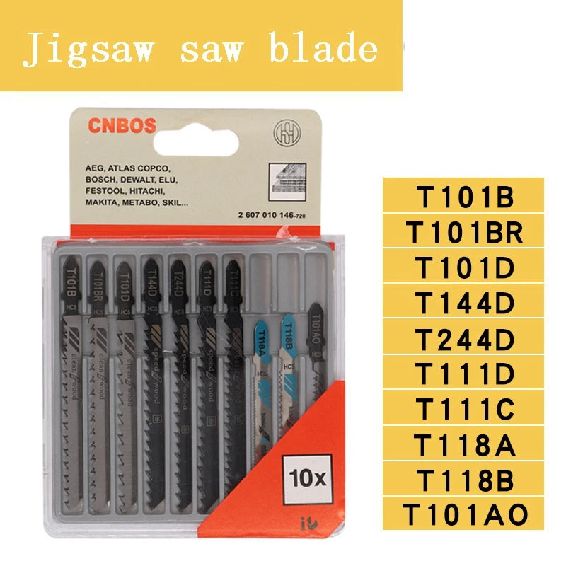 5Pcs JigSaw Blades Curve Cutting Jigsaw Blades Woodworking Saw Blades for Wood Fast Cutting Tools Jig Saw Blade Tool Accessories Zpaxo
