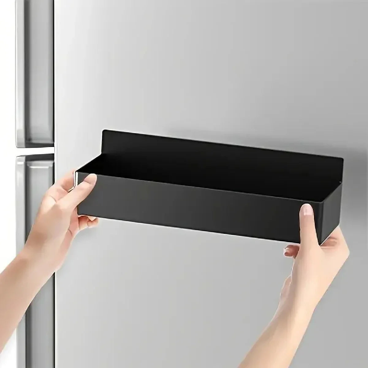 Magnetic Storage Rack Punch Free Refrigerator Storage Basket Kitchen Seasoning Jar Holder Bathroom Toiletries Shelf Strong Magne Zpaxo