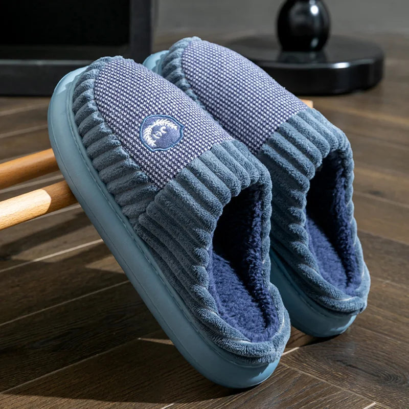 Men's Slippers Indoor Autumn Winter EVA Thick Sole Lightweight