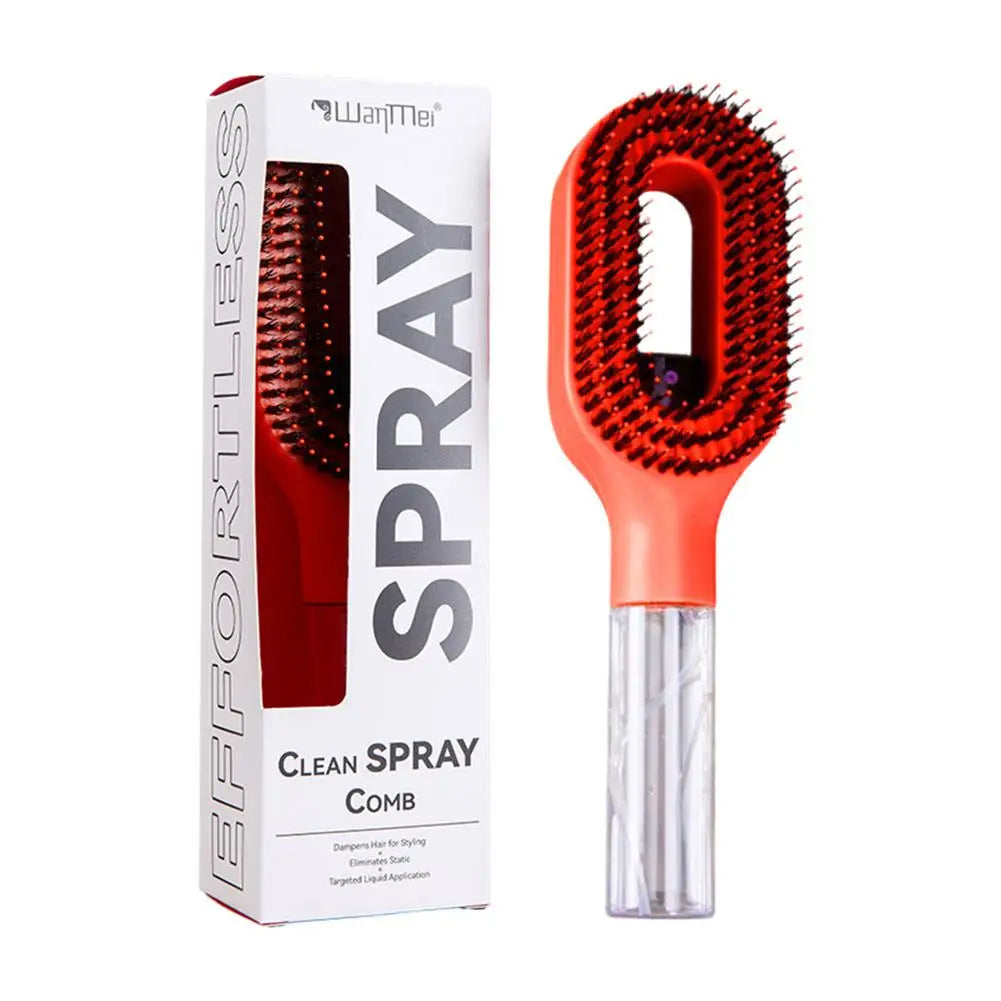 Anti-Static Spray Bottle Comb – Portable Wet & Dry Hair Comb Hair Styling Comb Zpaxo A