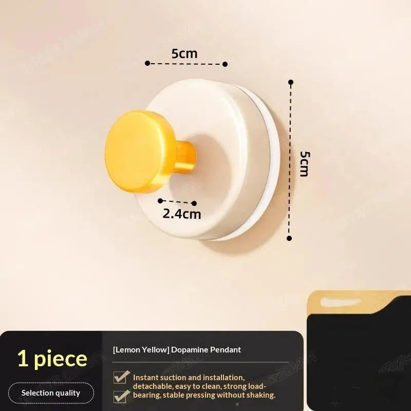 MCute Colorful Strong Suction Cup Hook No Punching Bathroom Kitchen Zpaxo H