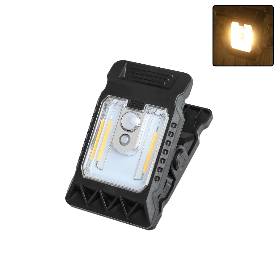 LED Solar Garden Lights Outdoor Clip Light Motion Sensor Camping Lamp Zpaxo Tungsten Warm 1PC
