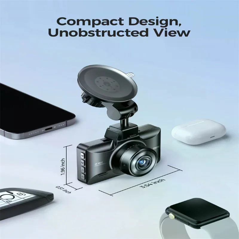 AZDOME M01 Max 4K Dual Dash Cam | Wi-Fi, ADAS, Night Vision