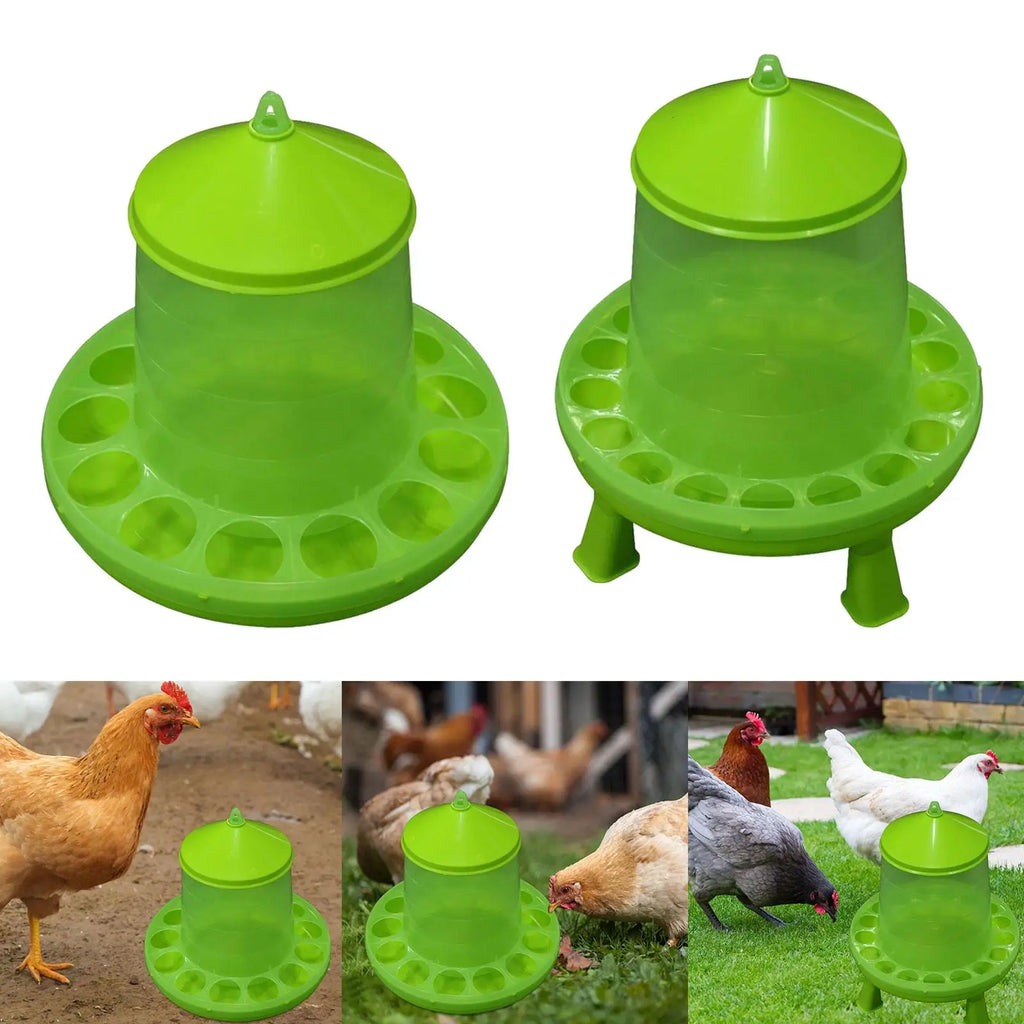 Automatic Poultry Feeder Drinking Bowl Farming Tools Feeding Zpaxo 28x24cm No Bracket