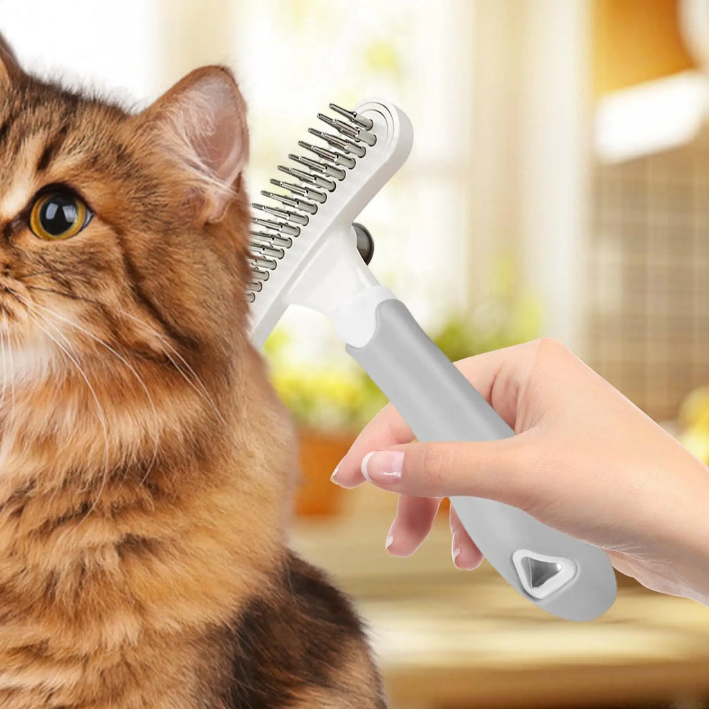 Dog Grooming Rake Professional Shedding Dematting Cat Undercoat Brush