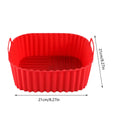 Silicone Air Fryer Liners Square Non Stick Reusable Basket Pizza