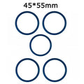 Universal Magnetic Metal Plate Ring Magsafe Wireless Charger Iron Zpaxo 5PCS Silver