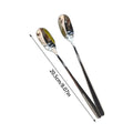 Kitchen Accessories Coffee Tea Spoons Stainless Steel Long Handle Zpaxo Silver