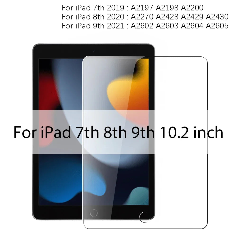 Tempered Glass Screen Protector Ipad Air 5 4 13 11 12 9 9th Gen 10th Zpaxo 7th 8th 9th