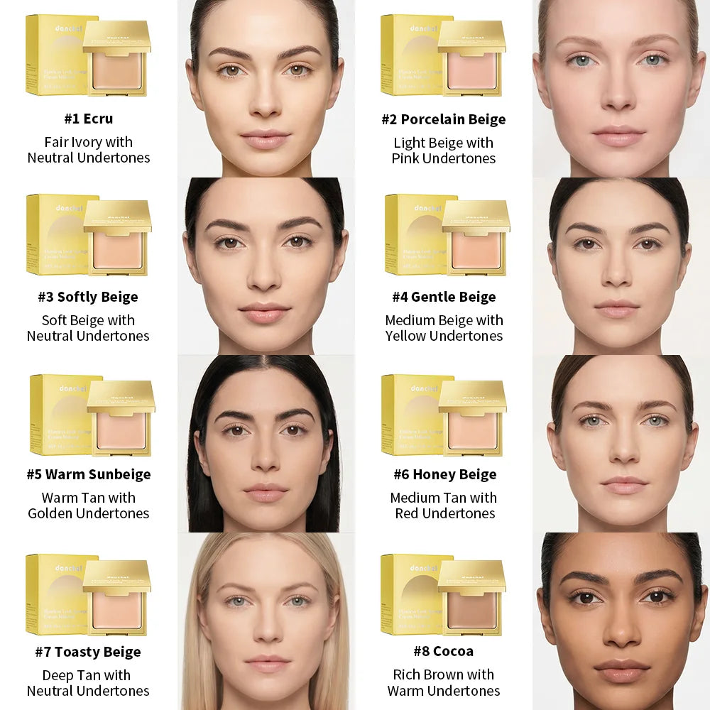 Sponge-On Cream Foundation – Buildable Coverage & Oil Control Cream Foundation Zpaxo