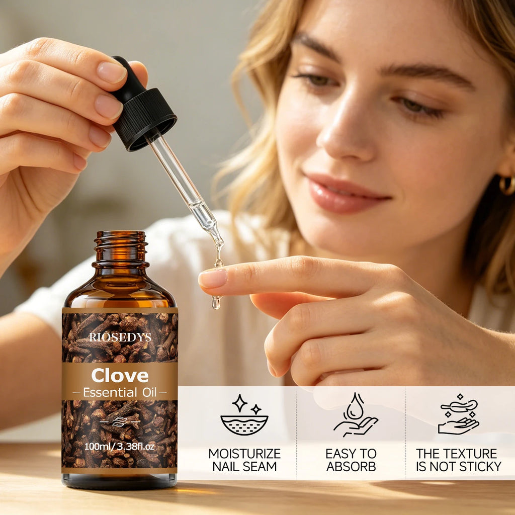 100ml CLOVE ESSENTIAL OIL Suitable For Massage And Skincare, Deeply Nourishes And Moisturizes, And Improves Skin Condition. Zpaxo