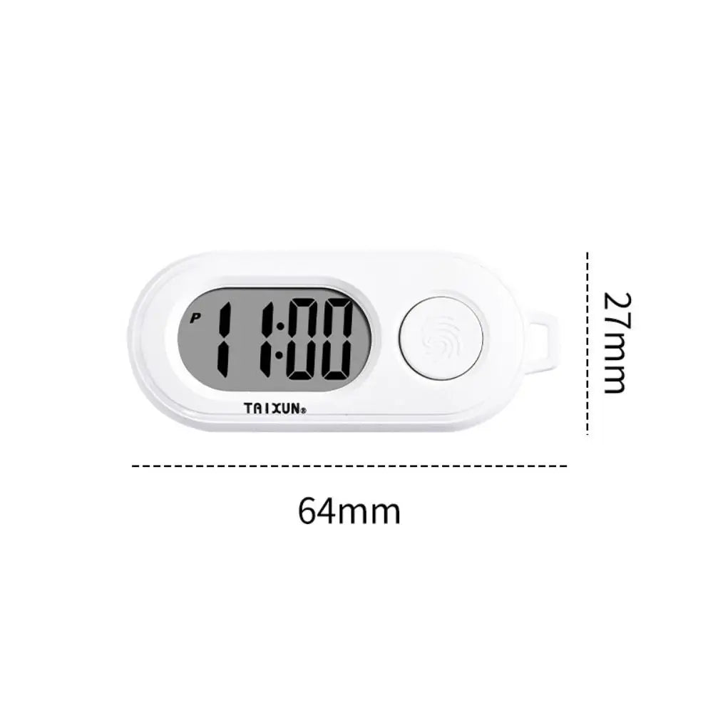Key Display Digital Electronic Clock Keychain Oval Watch Table Time Zpaxo