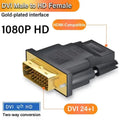 DVI To HDMI-compatible Cable Adapter HDTV Video Adapter Bi-Directional 1080P Connector Coupler For Projector Laptops PC Computer Zpaxo DVI to HDTV