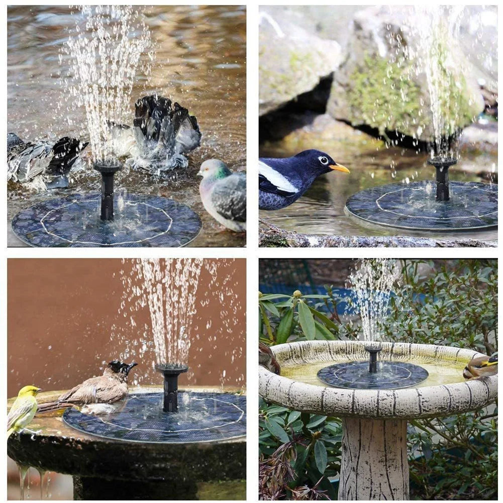 13 16 Solar Fountain Pump Energy-saving Plants Watering Colorful