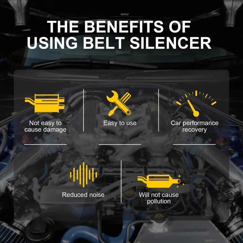 100ml Car Engine Belt Silencer Spray – Noise & Wear Protection Belt Silencer Spray Zpaxo