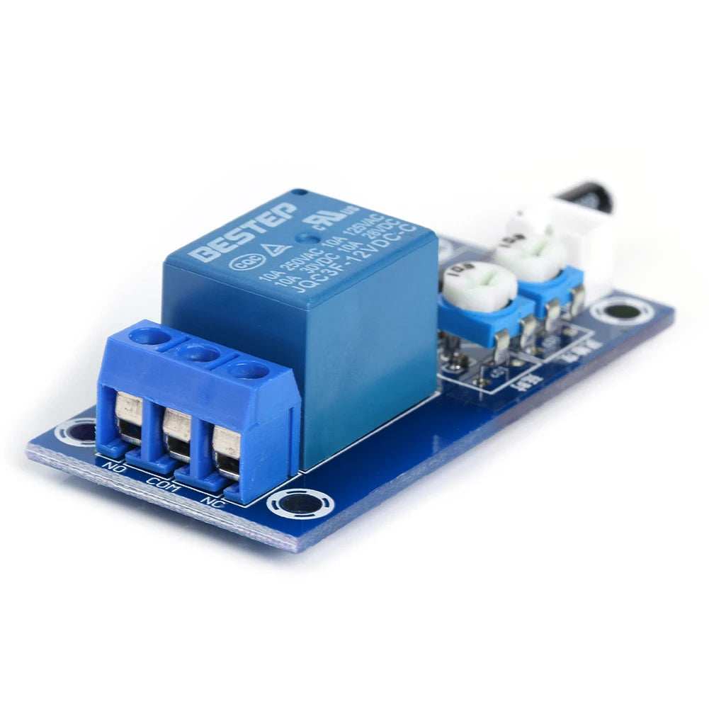 DC 12V Relay Switch Module DIY Alarm System Adjustable Vibration
