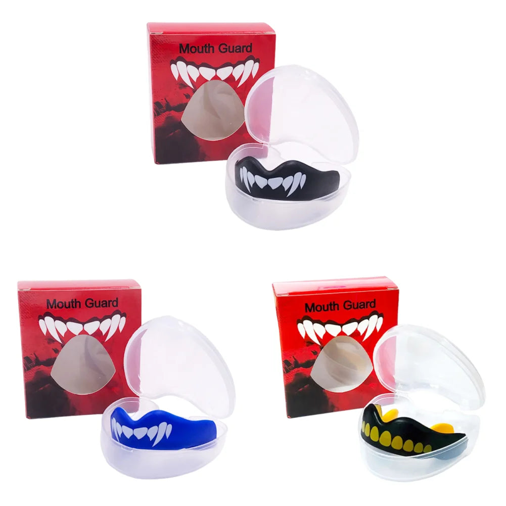 1- Fighting Training Mouth Guard Boxing Gum Shield Slim Fit Adult Zpaxo D 3SET