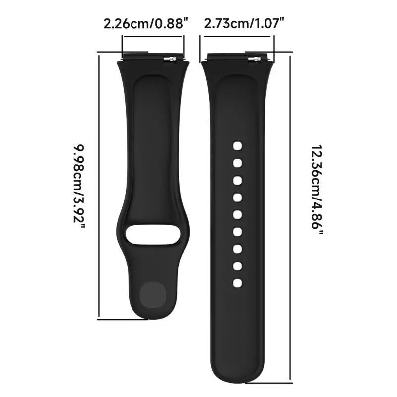 652F Watch Bands For Redmi Watch3 Lite Active Women Men Girls Soft Silicone Wristbands Replacement Strap Zpaxo