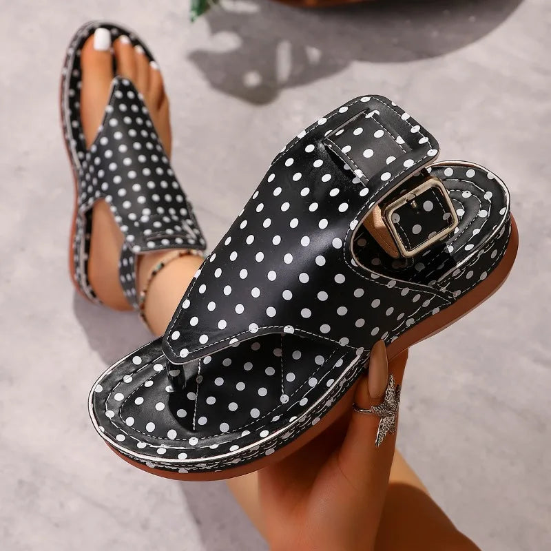 Wave Point Women's Fish Mouth Clip-toe Comfortable Wedge Heel Sandals Zpaxo black 36
