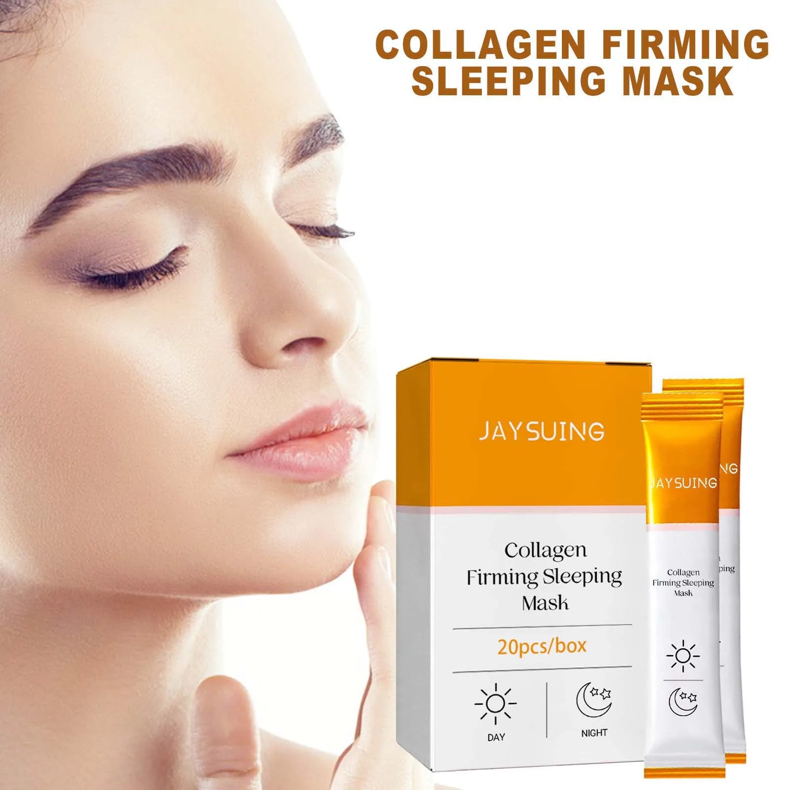 Collagen Sleep Facial Mask Hyaluronic Acid 20 PCS – Jaysuing Overnight Sleep Mask Zpaxo