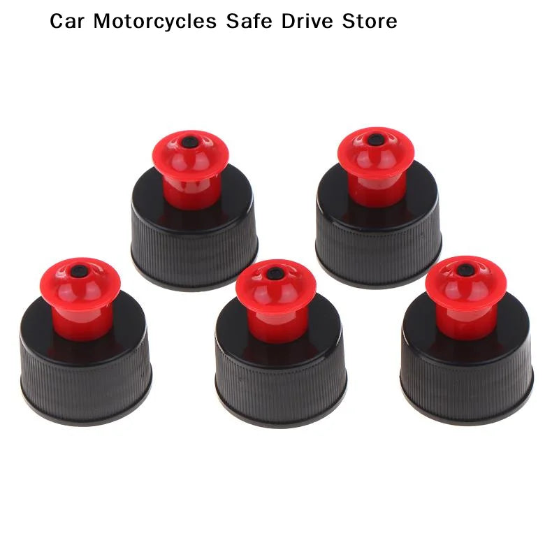 5 Car Care Wax Tire Shine Bottle Pull Caps Portable Liquid Dispenser