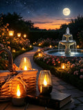 Solar-powered Outdoor Candle Light LED Night Battery Base Flameless Zpaxo Warm White 2PCS