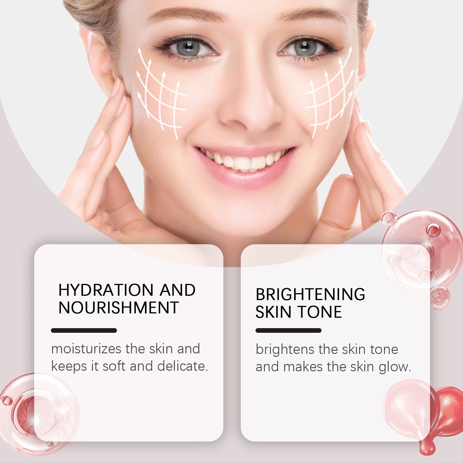 Anti-Aging Tomato Capsule Brightening Facial Moisturizer Cream-Hydrating Firming Reduces Fine Lines Non-Greasy Relieves Dryness Zpaxo