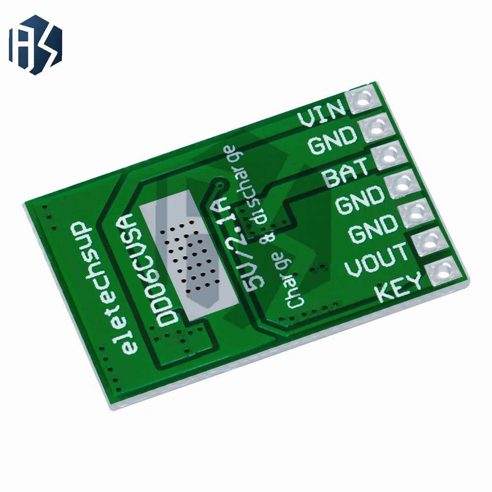 ‌5V 2.1A Li-ion Power Management Module - 4.2V Charging/Discharge Boost/Battery Protection with LED Indicator for 18650 DIY Zpaxo