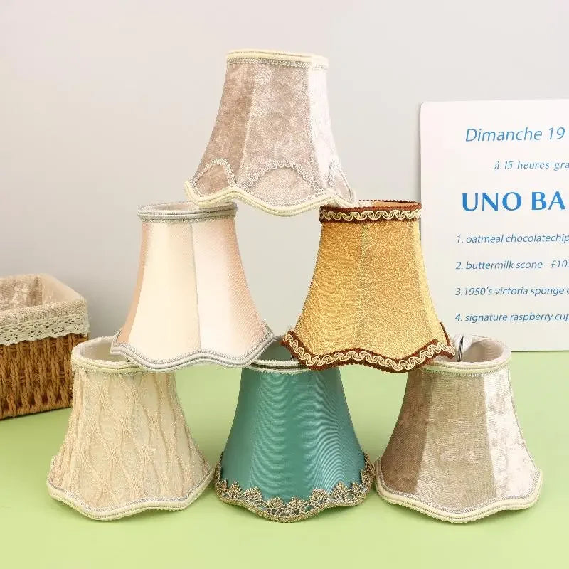 1Pcs Home Lighting Accessories Fabric Lampshade Simple Chandelier Lampshade Shell Cover DIY Decoration 80 * 130 * 120mm Zpaxo
