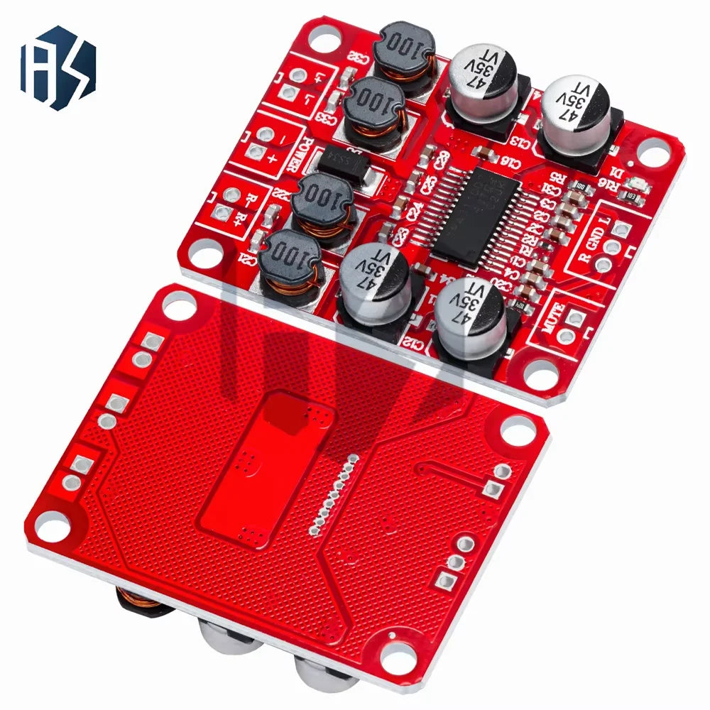 DC DC12V-24V 2X15W Digital Audio Power Stereo Amplifier Module Board TPA3110 12V Class D Power AMP Board 2.0 channel Zpaxo