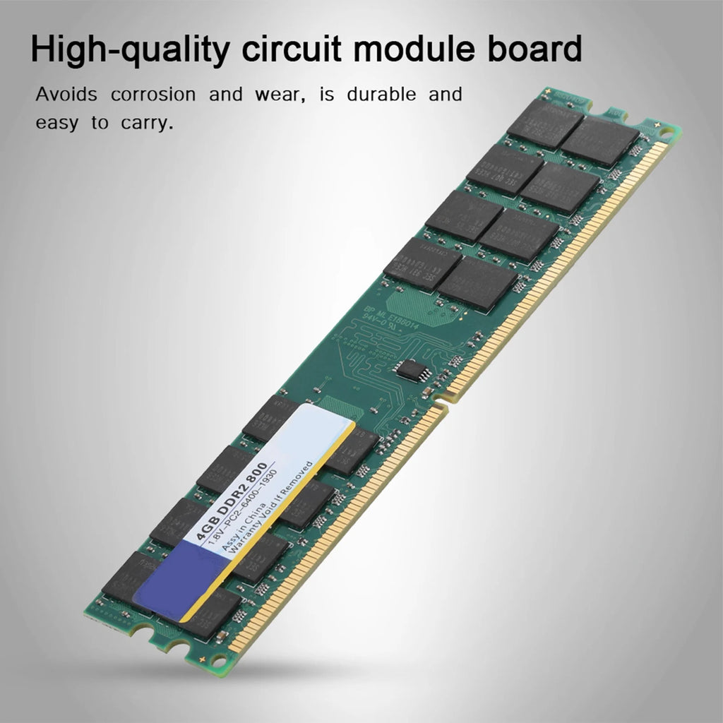 Xiede 800MHZ 240pin RAM Memory Designed DDR2 PC2-6400 Desktop