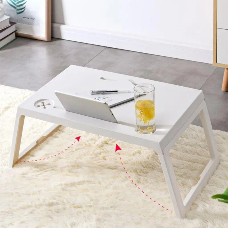 652F Laptop Bed Tray Table, Portable Foldable Lap Stand Desk for Eating Breakfast, Zpaxo
