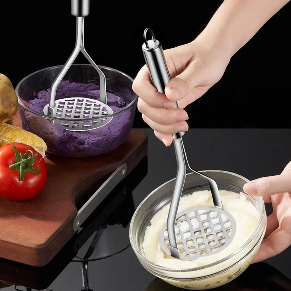 Stainless Steel Potato Masher & Ricer – Garlic & Veggie Tool Potato Masher & Ricer Zpaxo