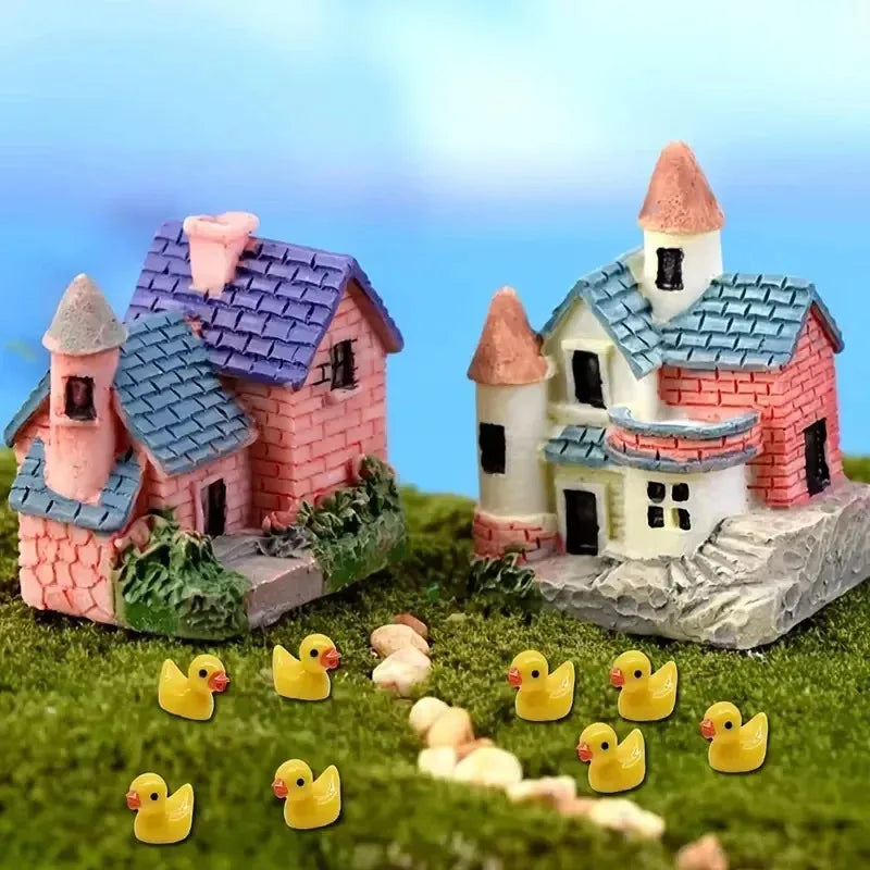 Mini Resin Yellow Duck Ornament 10 30 50 DIY Accessories Micro