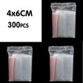 Zip Lock Clear Plastic Bags 100/200/300pcs | Reclosable PE Bags