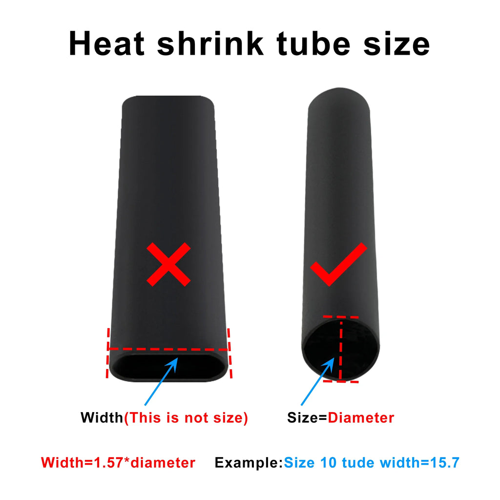 Dual Wall Thermoretractile Heat Shrink Tube with Glue Electrical Insulation Tubing 4/6/8/12/16/20mm for Cable Protection Zpaxo