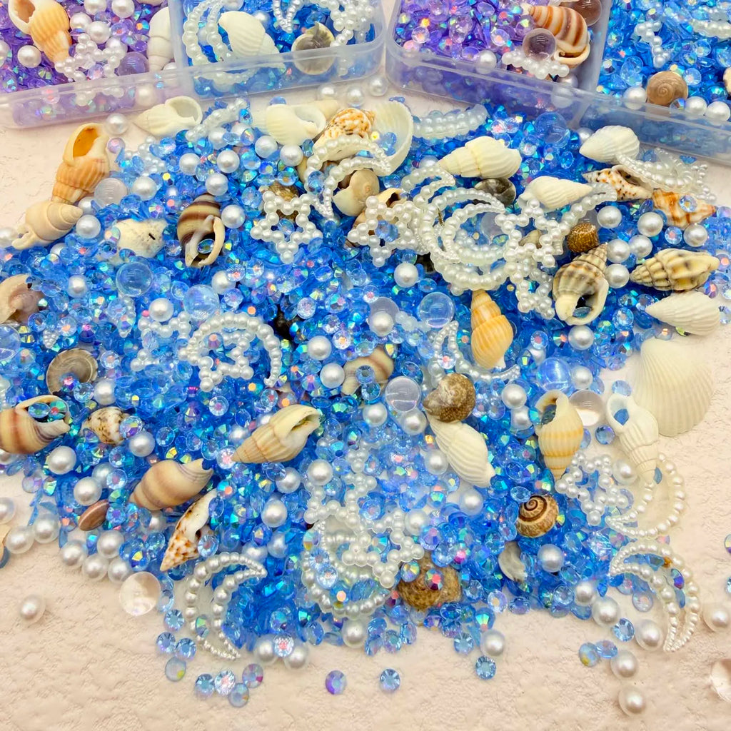 Ocean Resin Filler Kit – Shells, Starfish, Glitter Jewelry Decor Resin Craft Fillers Zpaxo