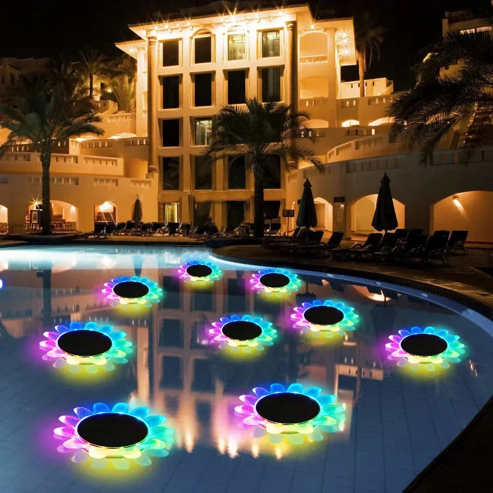 Solar Floating Pool Lights Colorful Changing IP68 Waterproof Zpaxo