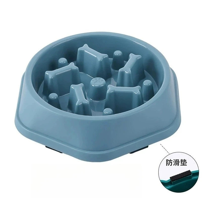 Slow Feeder Dog Bowl Anti-choking Puppy Food Anti-slip Pet Eating