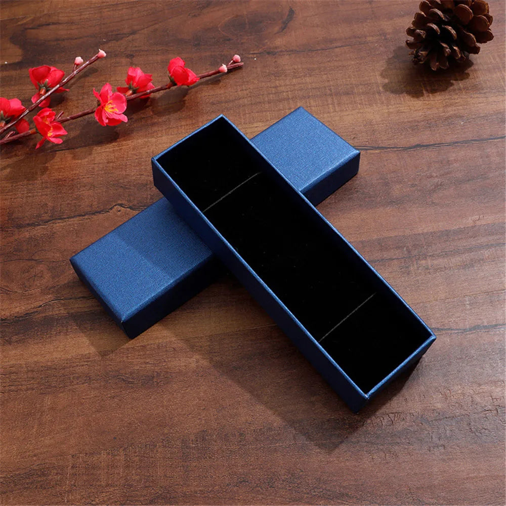Retro Kraft Paper Gift Box – Jewelry, Pen & Bookmark Packaging Gift Packaging Box Zpaxo Blue Other