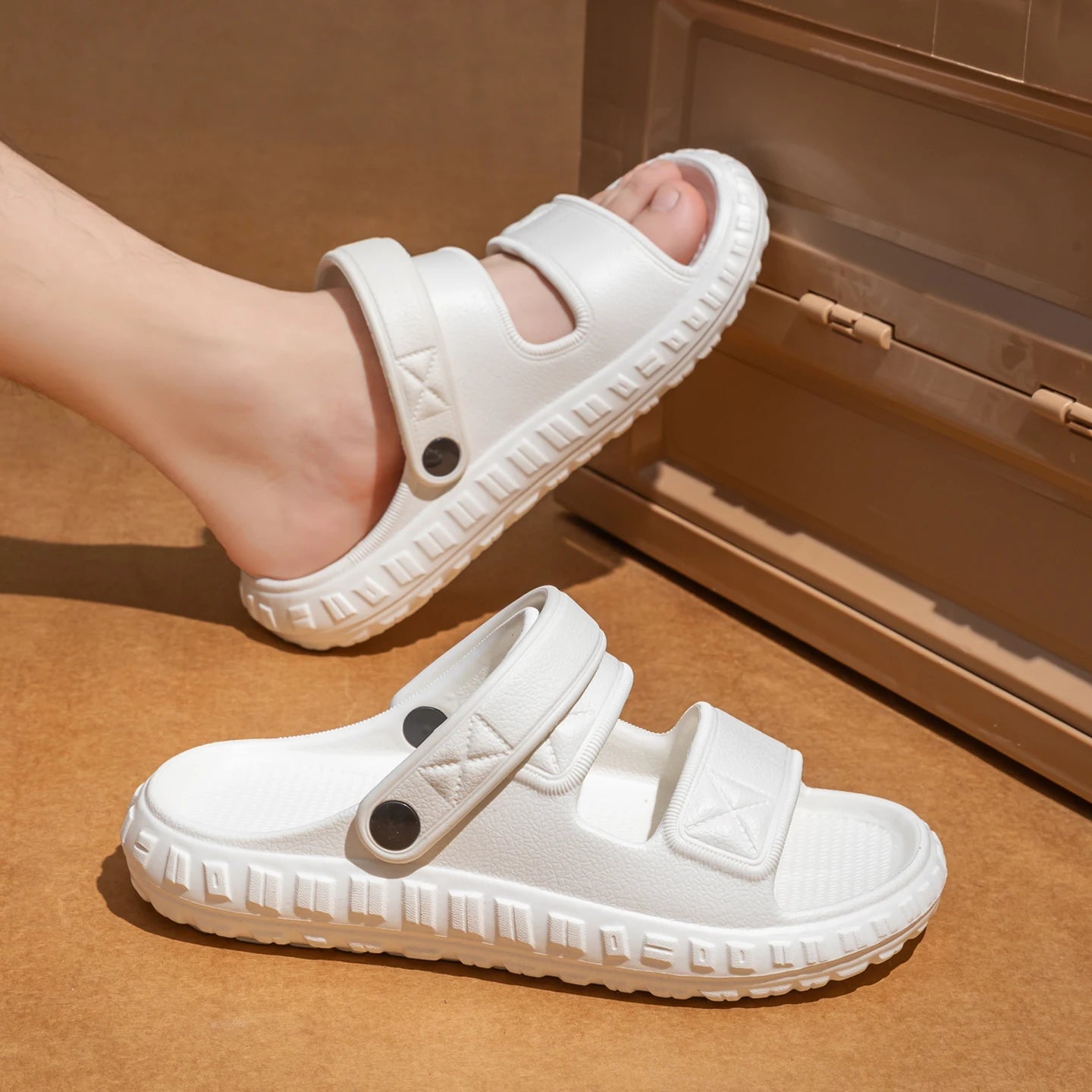 Men's 2-in-1 EVA Clogs Slippers Quick-dry Slides Soft Anti-slip