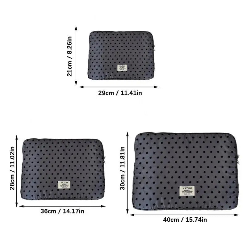 652F Shock Absorbing Computer Bag Polkas Aesthetic Breathable Fabric Zpaxo