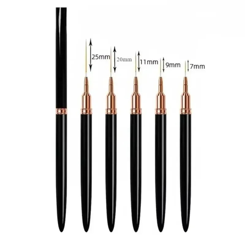 Nail Art Liner Brushes & Dotting Pen Set – UV Gel 5–15 Pcs