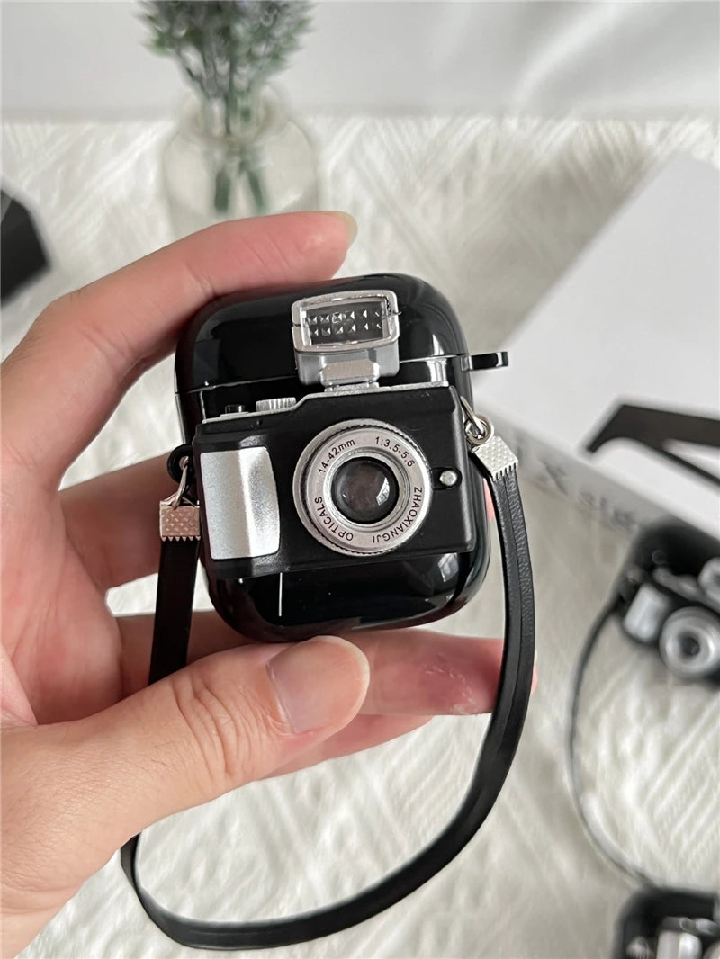 Earphone Cases For Apple Airpods Pro 1 2 Case Soft Silicone Headphone Case with Strap Camera Earphones Cover for Air Pods 3 Case Zpaxo