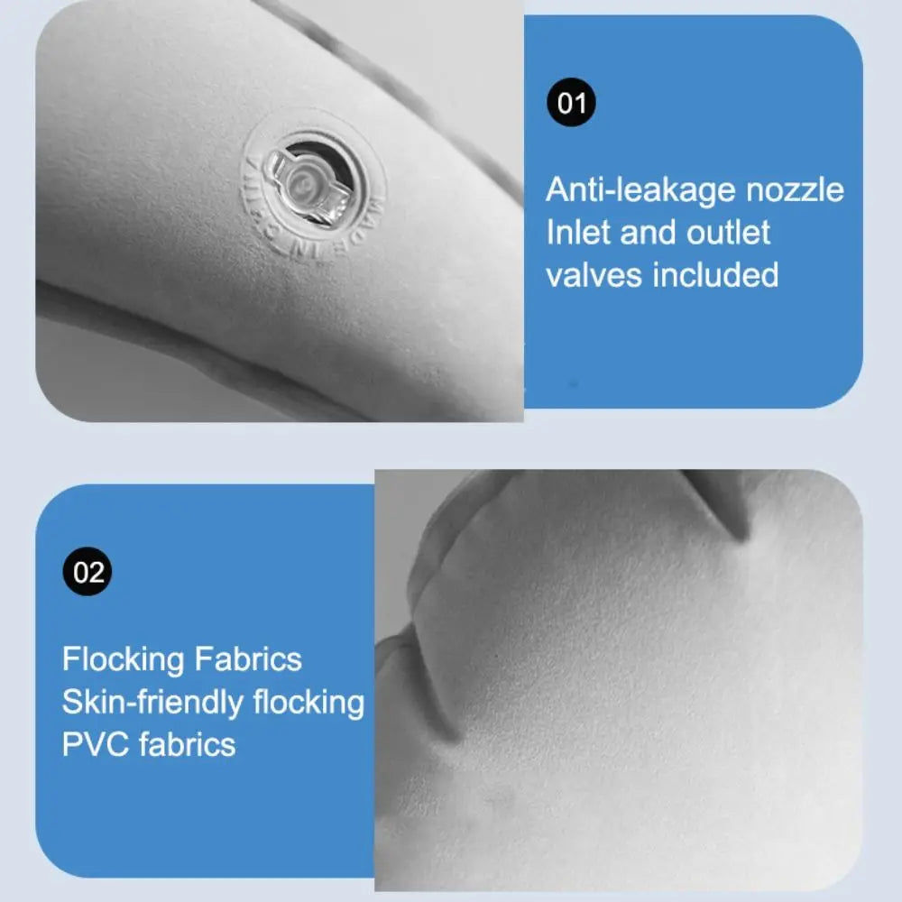 PVC Travel Inflatable Pillow Ergonomic Comfortable Sleeping Portable Zpaxo