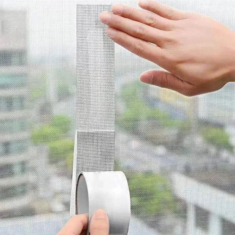 5/10cm Window Screen Repair Tape Self Adhesive Mesh Tape Net Door Fix Patch Anti Insect Mosquito Mesh Broken Holes Repairing Zpaxo