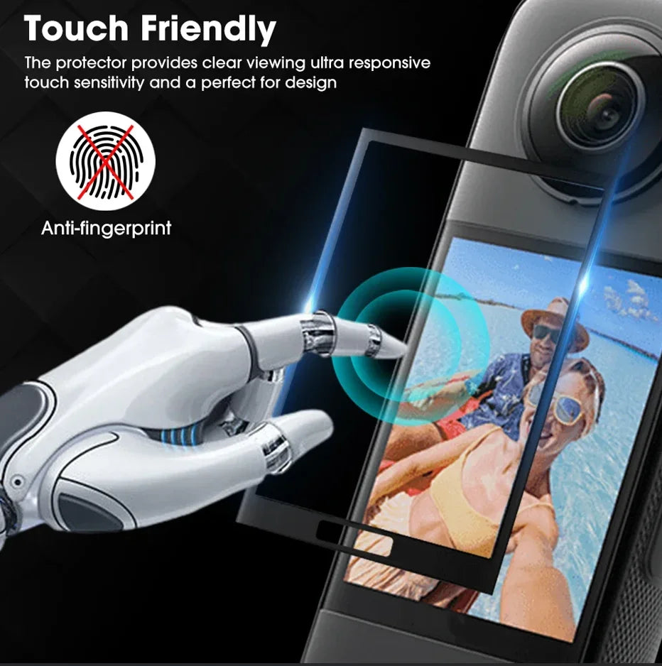 Insta360 X4/X5 Tempered Screen Protector – 9H HD Film 1–5 Pack Camera Screen Protector Zpaxo