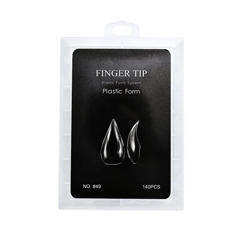 70/140/150pcs Eagle's Talon False Nail Tips Short Curved Stiletto Clear Soft Fake Nails Extension for DIY Nail Salon Manicure Zpaxo